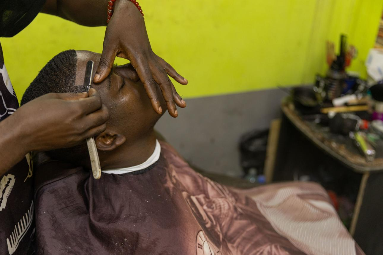 Hot towel shave preparation